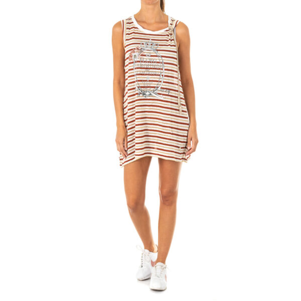 Abito smanicato con girocollo LWRE31 donna