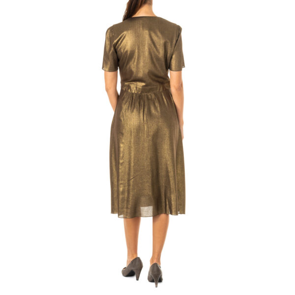Abito da donna scollo a V manica corta KWD007