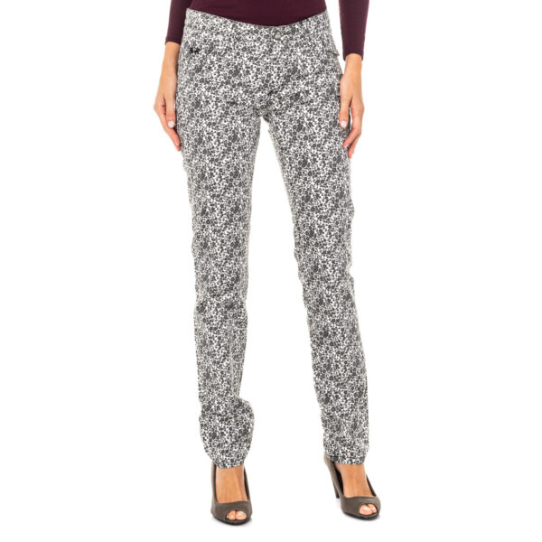 Pantaloni lunghi da donna disegno floreale LWT004