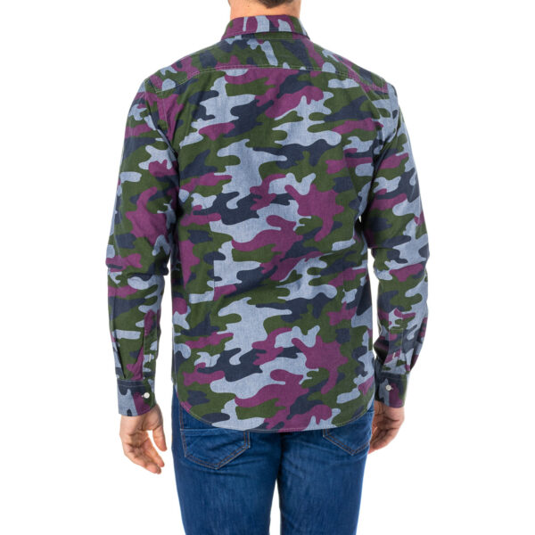 Camicia manica lunga con collo rever LMC033 uomo