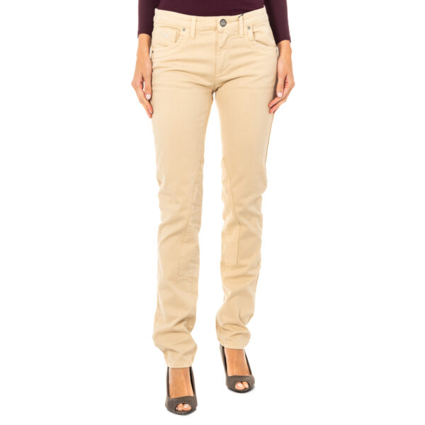 Pantaloni elasticizzati elasticizzati con basso con taglio skinny LWT010 donna