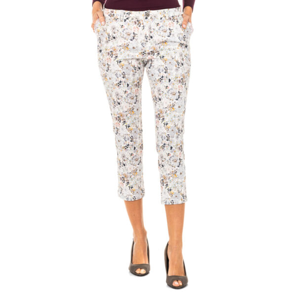 Pantaloni da donna con orli dritti e passanti per cintura LWT011