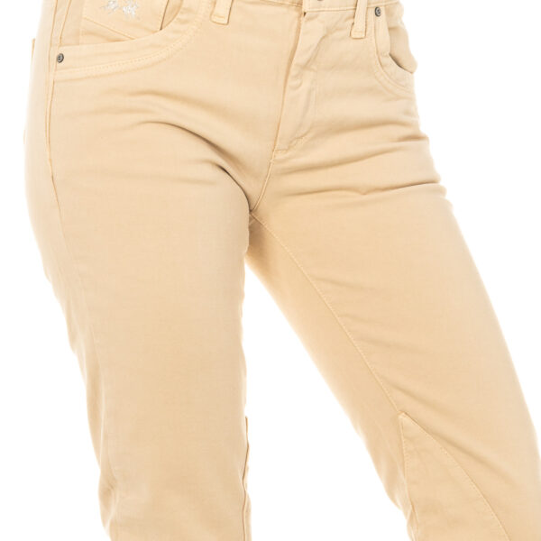 Pantaloni elasticizzati elasticizzati con basso con taglio skinny LWT010 donna