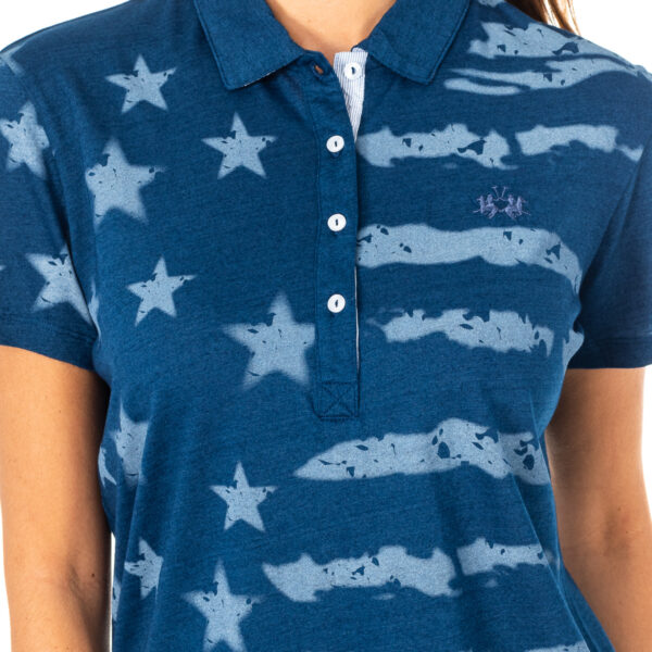 Polo da donna manica corta con collo a revers LWP305