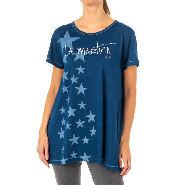 T-shirt girocollo a manica corta da donna LWR304