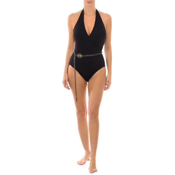 MM1K653 Costume da bagno da donna con scollo a V