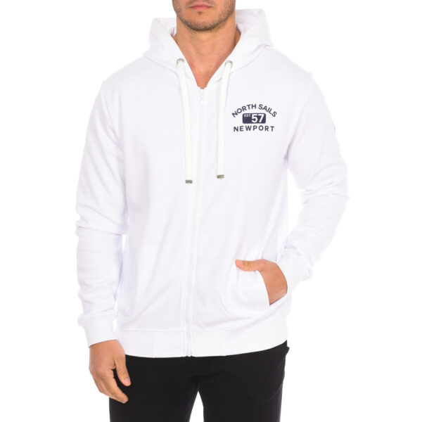 Felpa con cappuccio con zip 902299TR0 uomo