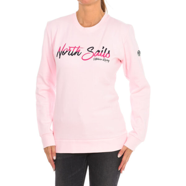 Felpa girocollo a maniche lunghe 9024250 da donna