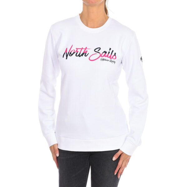 Felpa girocollo a maniche lunghe 9024250 da donna