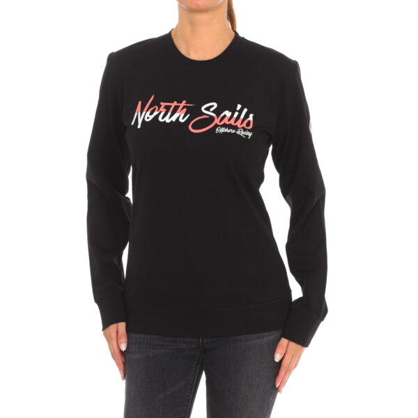 Felpa girocollo a maniche lunghe 9024250 da donna