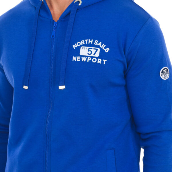 Felpa con cappuccio con zip 902299TR0 uomo