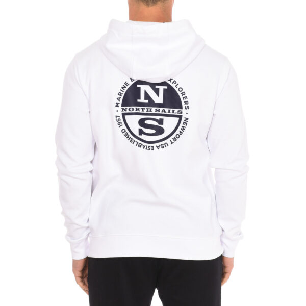 Felpa con cappuccio con zip 902416T da uomo