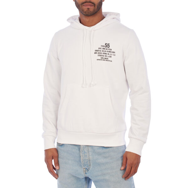 Felpa con cappuccio con stampa A06500-00HAYT uomo