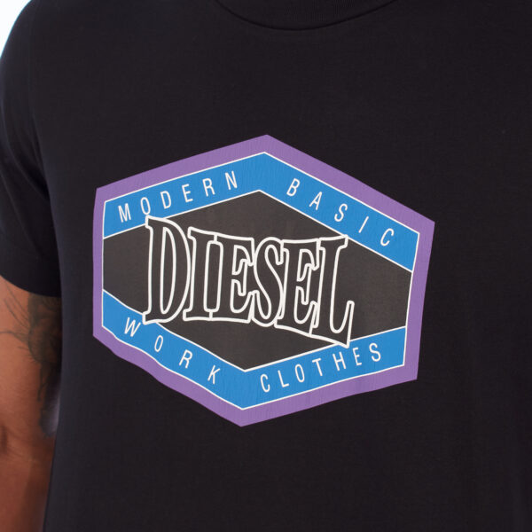 T-shirt stampata da uomo a maniche corte A06497-70GRAI