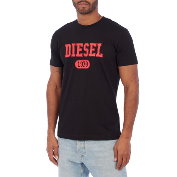 T-shirt stampata da uomo a maniche corte A03824-40GRAI