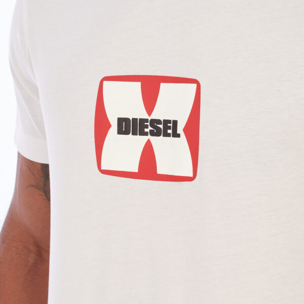 T-shirt stampata da uomo a maniche corte A03848-80GRAI