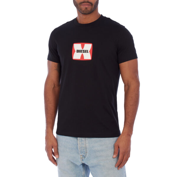 T-shirt stampata da uomo a maniche corte A03848-80GRAI