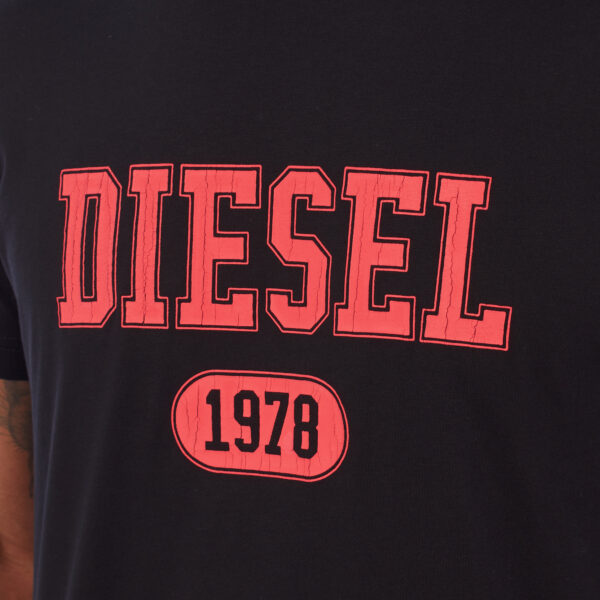 T-shirt stampata da uomo a maniche corte A03824-40GRAI