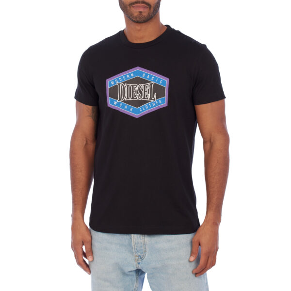 T-shirt stampata da uomo a maniche corte A06497-70GRAI