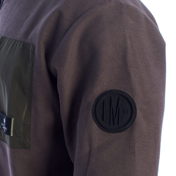 Felpa da uomo con mezza zip vestibilità regolare YMF601-FP565