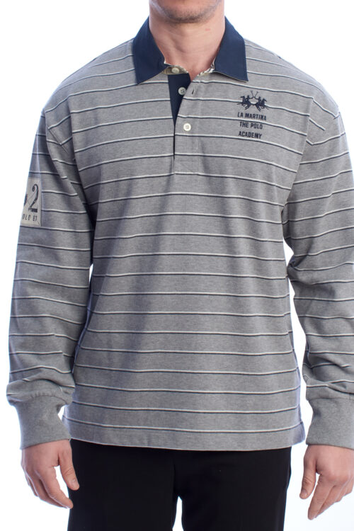 Polo da uomo a maniche lunghe vestibilità comfort UMP304-JS336
