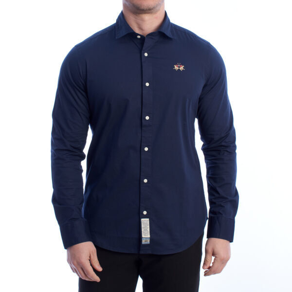 Camicia a maniche lunghe slim fit YMC002-PP483 Uomo