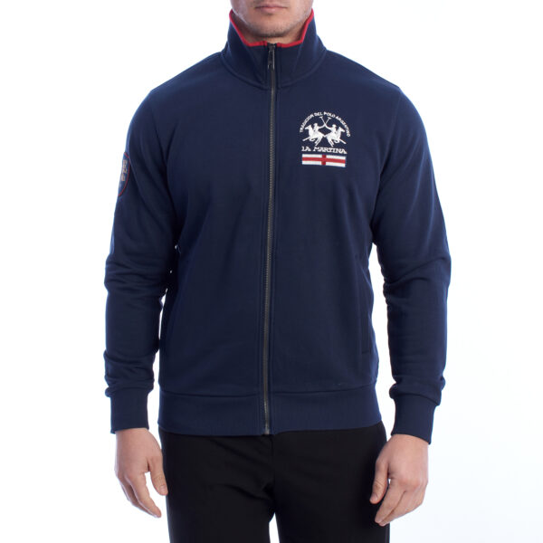 Felpa con zip YMF602-FP112 Uomo