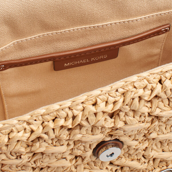 Borsa a tracolla in rafia intrecciata Parker 30S3S7PC2W per donna