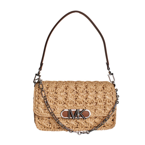 Borsa a tracolla in rafia intrecciata Parker 30S3S7PC2W per donna