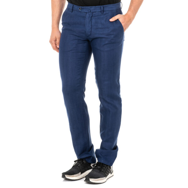 Pantaloni lunghi da uomo a quadri con orli a taglio dritto JMTA03