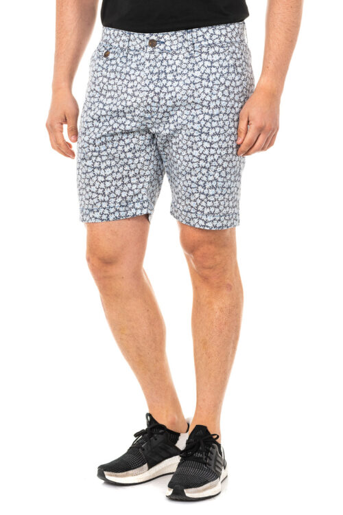 Bermuda con pantalone dritto basso con taglio e passanti per cintura LMB008 uomo