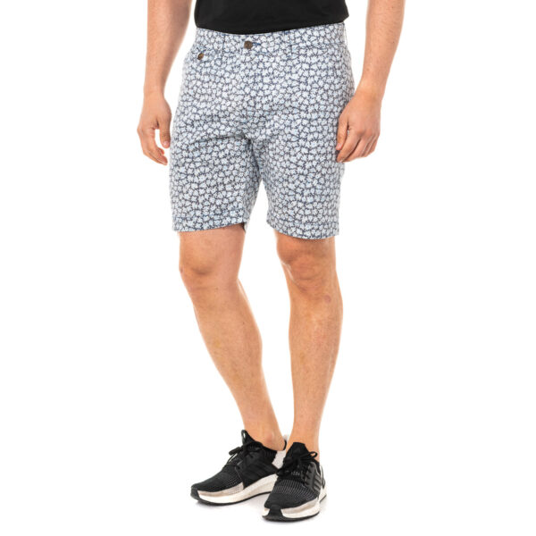 Bermuda con pantalone dritto basso con taglio e passanti per cintura LMB008 uomo