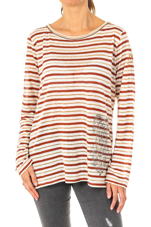 T-shirt da donna girocollo a manica lunga LWRE01