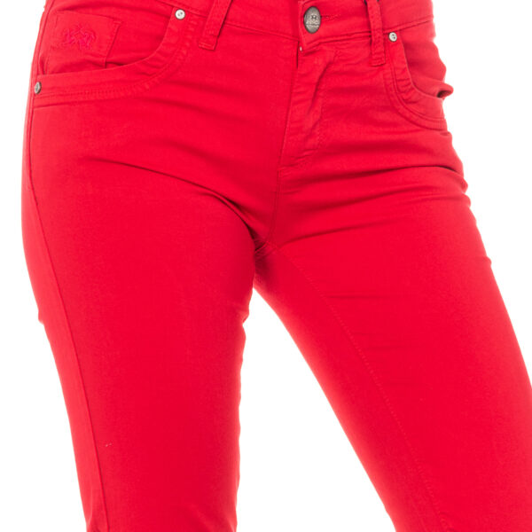 Pantaloni elasticizzati elasticizzati con basso con taglio skinny LWT006 donna