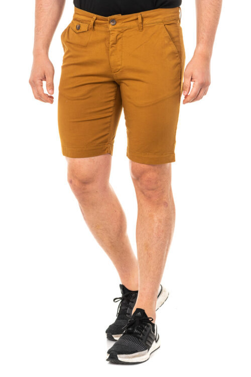 Bermuda con pantalone dritto basso con taglio e passanti per cintura LMB008 uomo