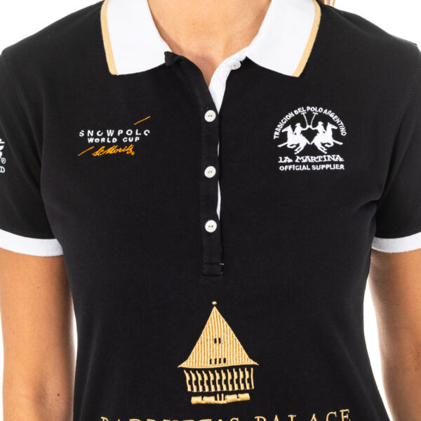 Polo da donna a maniche corte con collo a revers 2WPH29