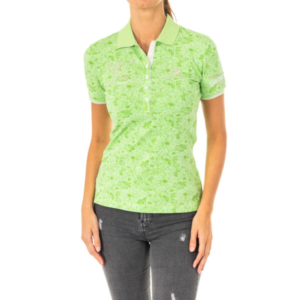 Polo da donna a maniche corte con collo a revers LWP309