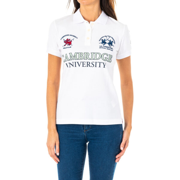 Polo da donna a maniche corte con collo a revers 2WPG65