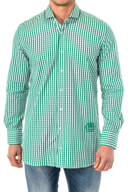 Camicia da uomo a maniche lunghe con collo a revers HMCJ06