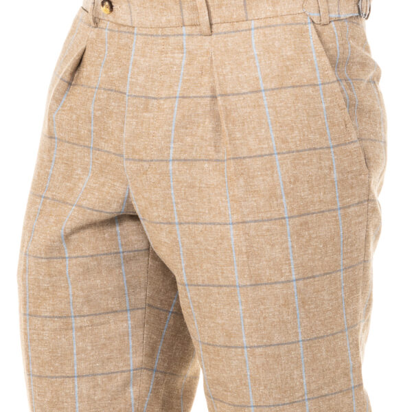 Pantaloni lunghi da uomo a quadri con fondo orlato JMTJ01