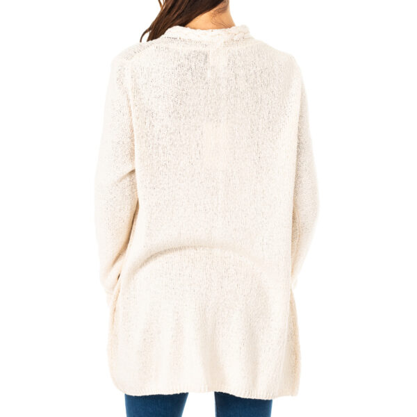 Cardigan da donna in maglia a trecce spesse a maniche lunghe LWS008