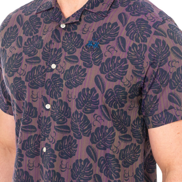 Camicia da uomo con collo revers a manica corta LMC032