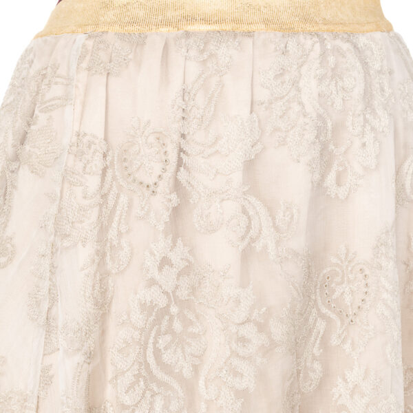 Gonna da donna alta a vita elastica con fodera in chiffon JWKG01