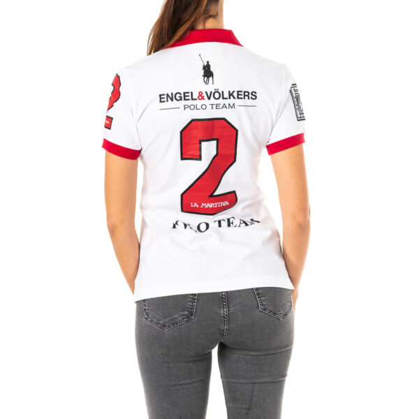 Polo da donna a maniche corte con collo a revers 2WPG75
