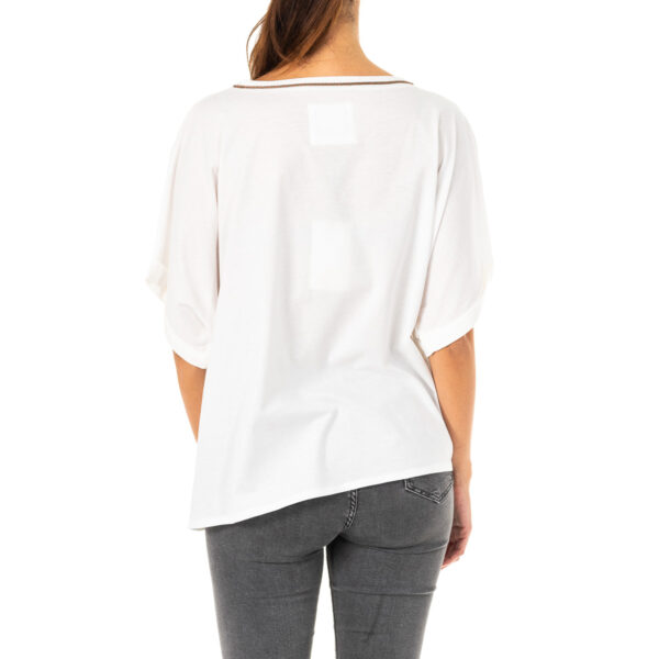 T-shirt girocollo a manica corta da donna LWRE32