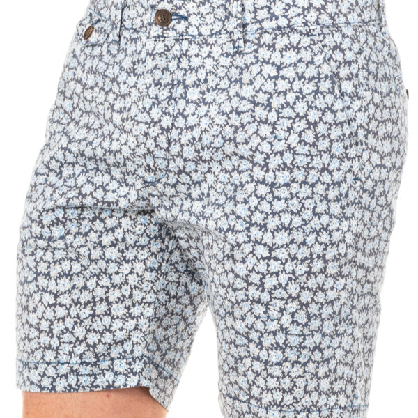 Bermuda con pantalone dritto basso con taglio e passanti per cintura LMB008 uomo