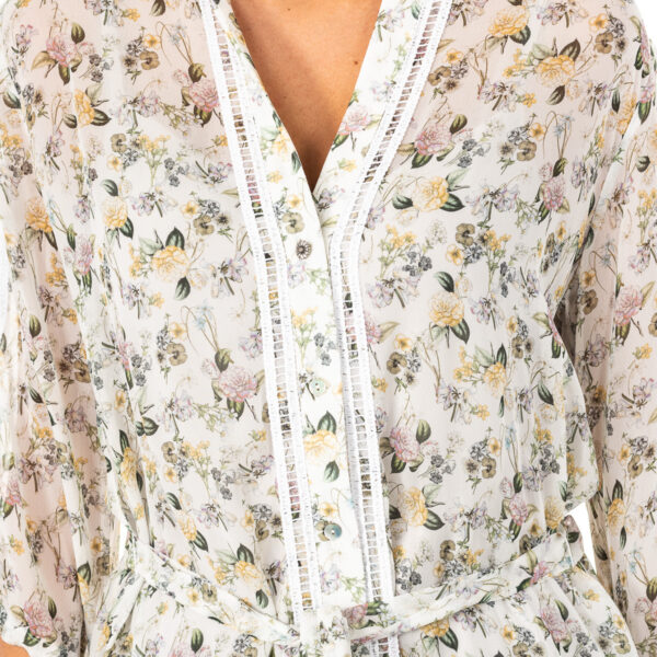 Maglia da donna manica 3/4 con aperture e polsini regolabili LWC009