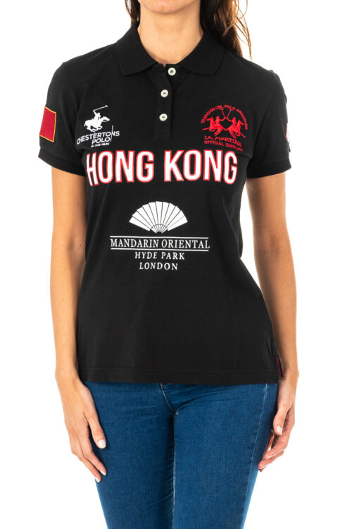 Polo da donna a maniche corte con collo a revers 2WP168