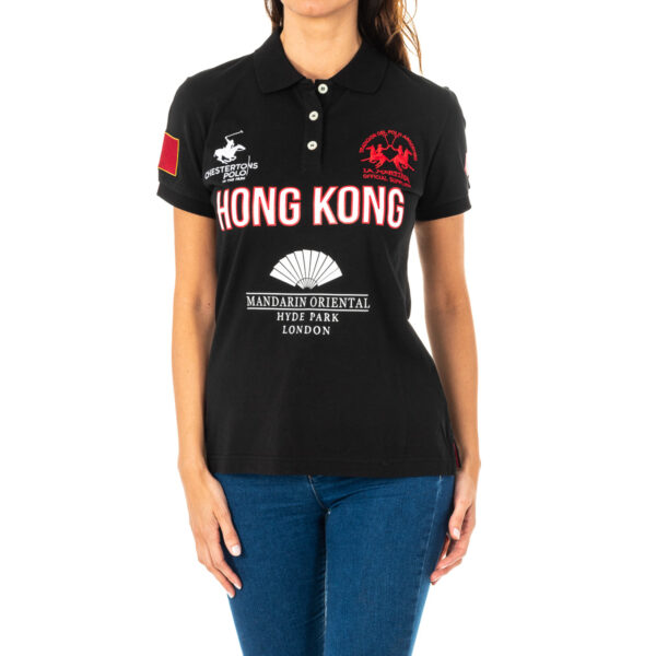 Polo da donna a maniche corte con collo a revers 2WP168