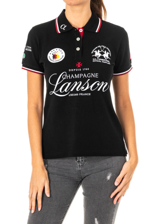 Polo da donna a maniche corte con collo a revers 2WP160